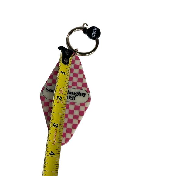 Hot Stamped Motel Keychain Santa’s naughty little elf - Picture 3 of 3